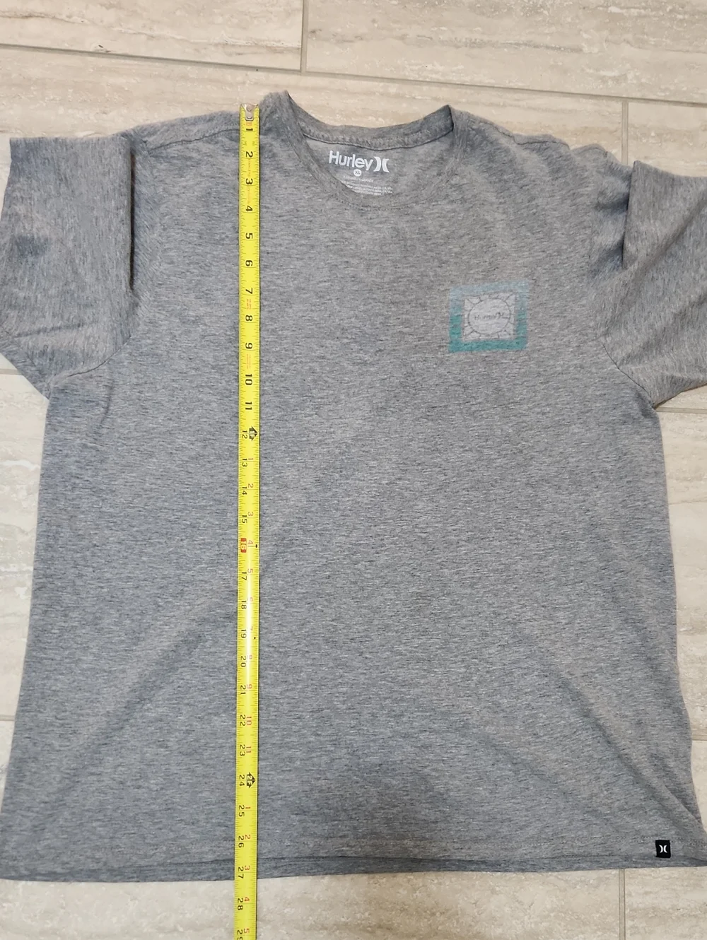 2 Hurley T-Shirt Bundle Men's XL Extra Large Gray Graphic Faded Logo - Picture 9 of 11